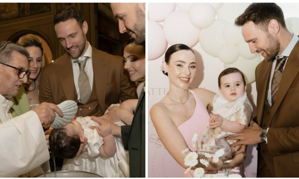 Rosalinda Cannavò e Andrea Zenga festeggiano il battesimo della figlia Camilla: una cerimonia in rosa