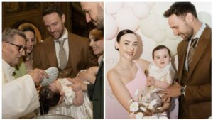 Rosalinda Cannavò e Andrea Zenga festeggiano il battesimo della figlia Camilla: una cerimonia in rosa