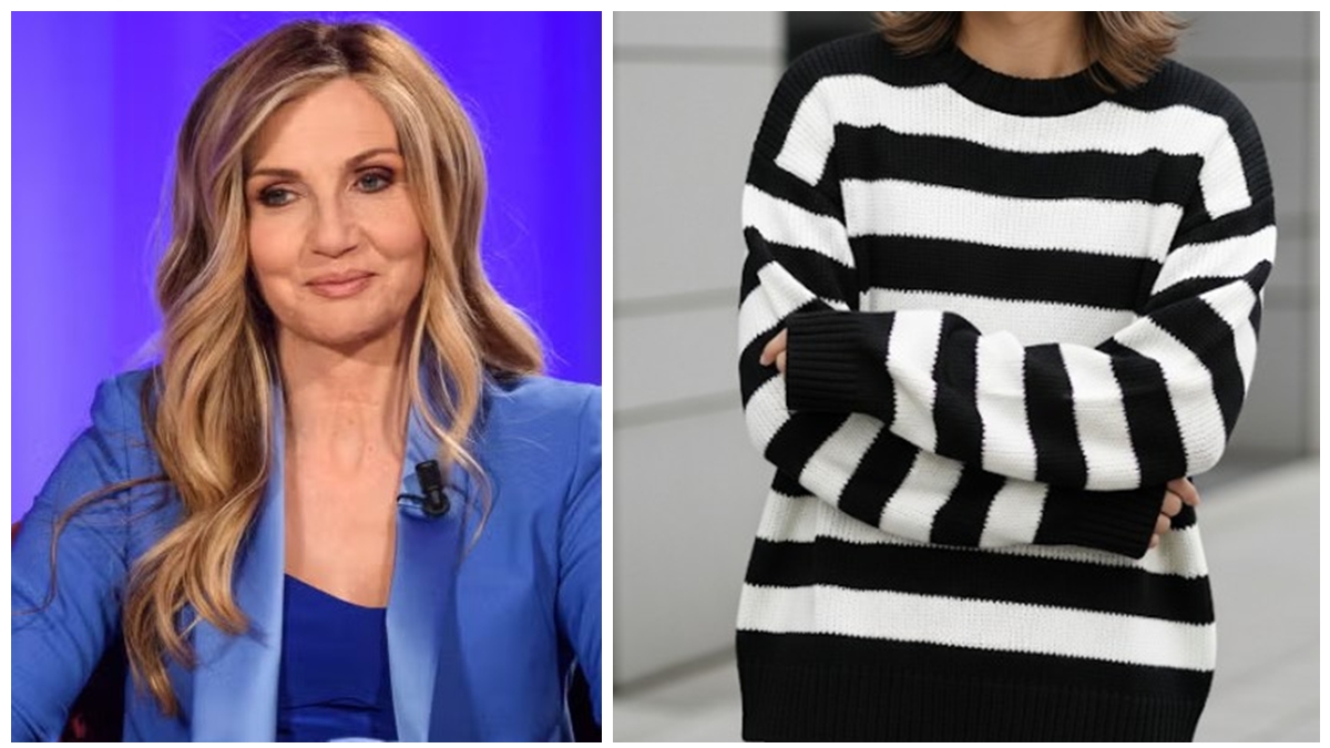 Lorella Cuccarini: Eleganza Senza Tempo con il Maglione a Righe 41 lorella cuccarini