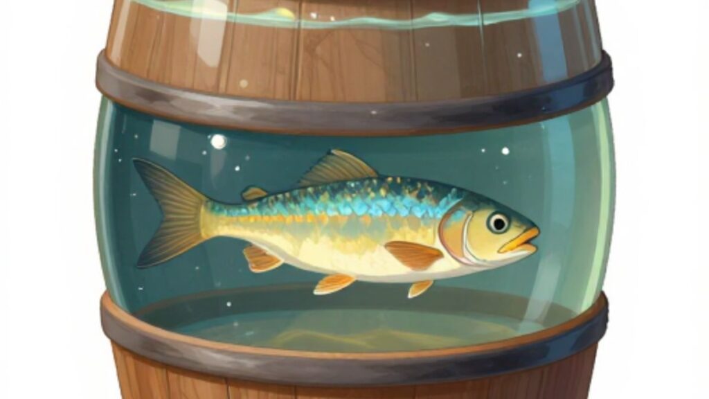 fare il pesce in barile