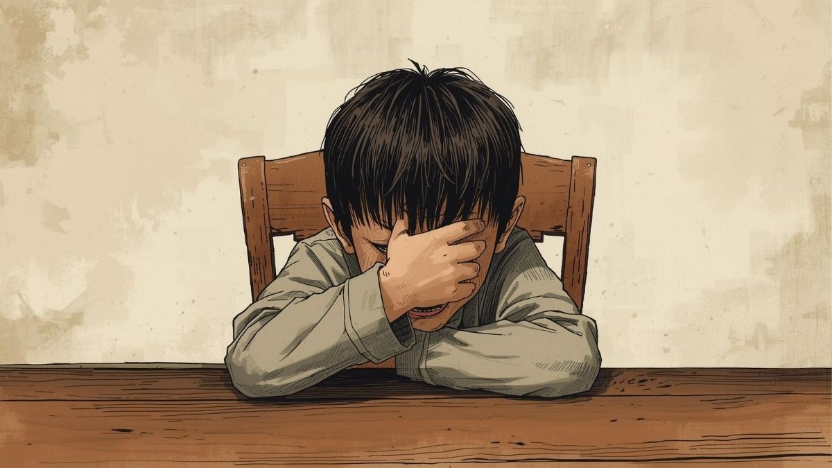 Genitori sgridano il figlio al ristorante