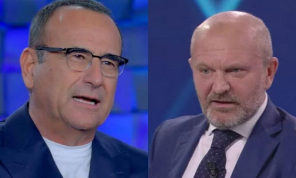 Carlo Conti sulla rinuncia di Andrea Pucci: “Mi dispiace per lui, sia professionalmente che umanamente”