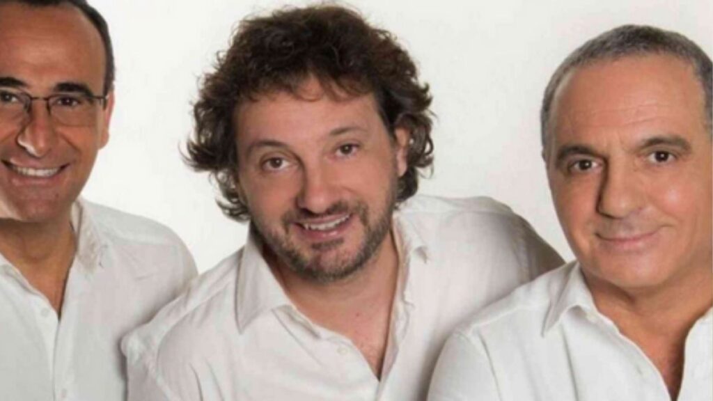 Carlo Conti e la dedica a Pieraccioni: «Auguri Leo, siamo gli stessi da 45 anni» 52 carlo conti pieraccioni panariello